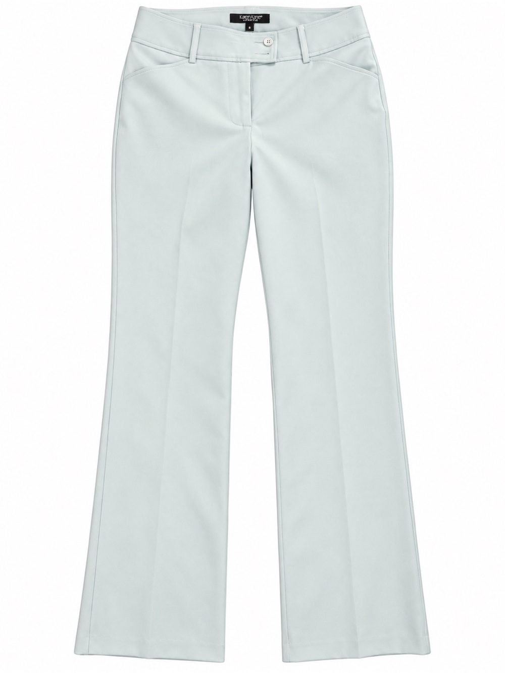 Karen Kane Pale Blue High-Rise Flare Trousers